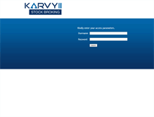 Tablet Screenshot of dpbos.karvy.com
